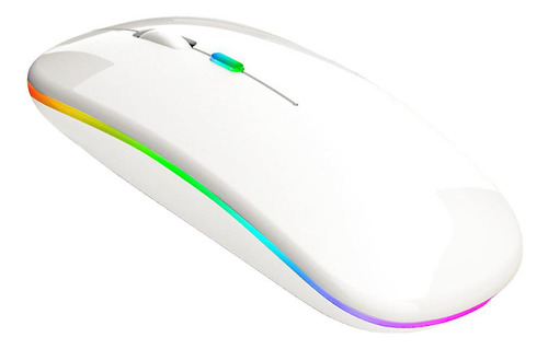 Mouse Sem Fio 9h Modelo A6015 Bt+2.4ghz Led Usb Bluetooth Cor Branco