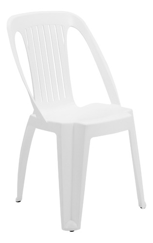 Set 72 Sillas Plástico Duro Polycar Cannes Blancas Apilables