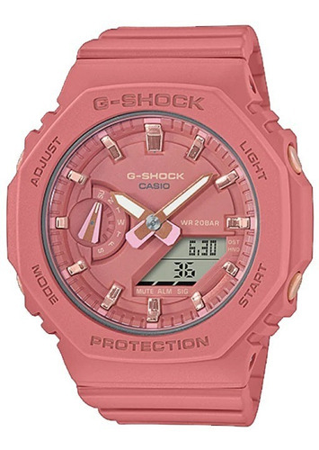 Reloj Dama Casio G-shock | Gma-s2100 | Oficial Color De La Correa Rosa