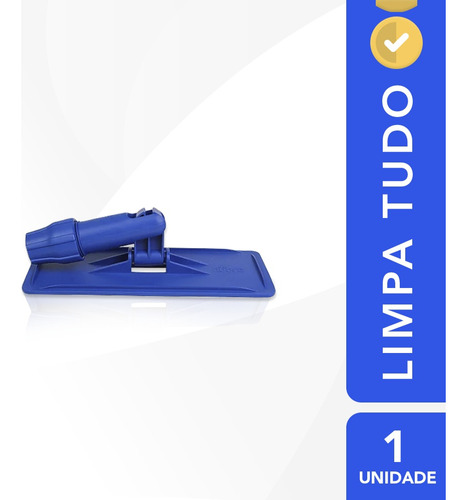 Suporte Lt Limpa Tudo Parede Azulejo Fibra Abrasiva C/ Rosca Cor Azul