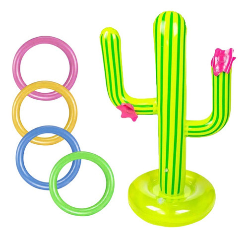 Kit De Juego Inflable Mejorado Para Lanzar Cactus Party Wate