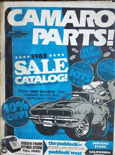 Revista Despiece Camaro Motor. Carroceria 67-75 Ingles