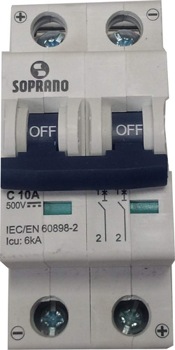 Disjuntor Corrente Contínua Solar E Outros 10a 500v