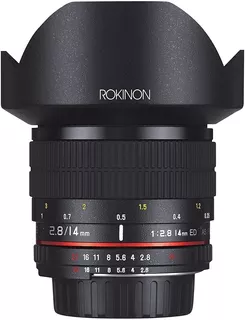 Rokinon Fe14m-c 14mm F2.8 Ultra Wide Lens For Canon (black)