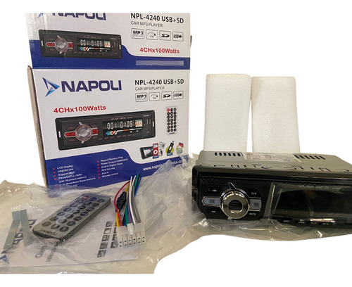 Rádio Player Automotivo Napoli Npl-4240 Sd/usb /mp3/fm