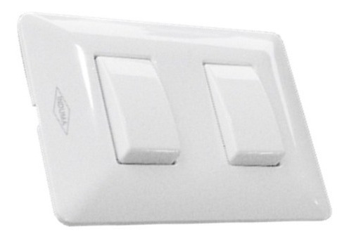 Interruptor Doble Marca Induma Color Blanco