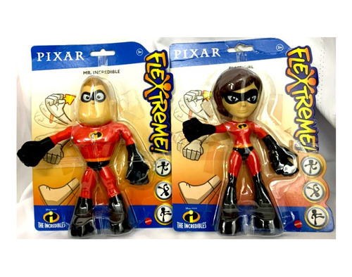 Disney Pixar Flextreme Elastigirl Y Mr. Increible, Los Incre (Usado)