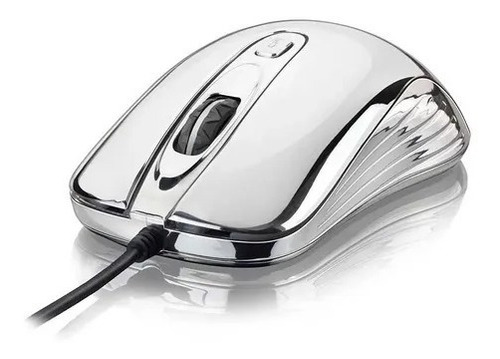 Mouse Gamer Warrior 1600dpi Prateado Com Led