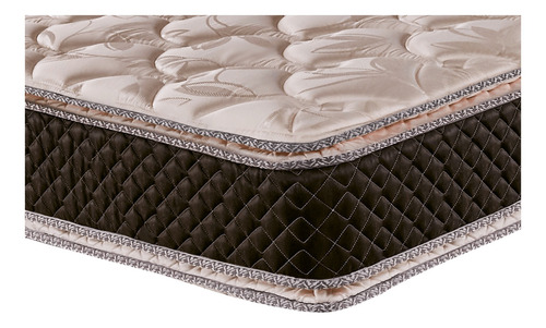 Colchón 2 plazas de espuma Cannon Espuma Exclusive beige y marrón - 140cm x 190cm x 29cm con doble pillow top