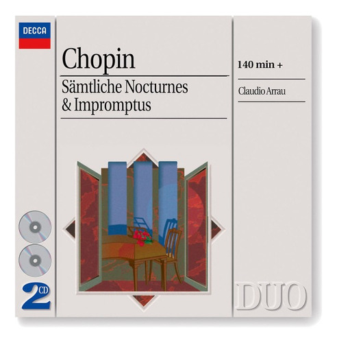 Chopin - Claudio Arrau  Sämtliche Nocturnes & Impromptus Cd