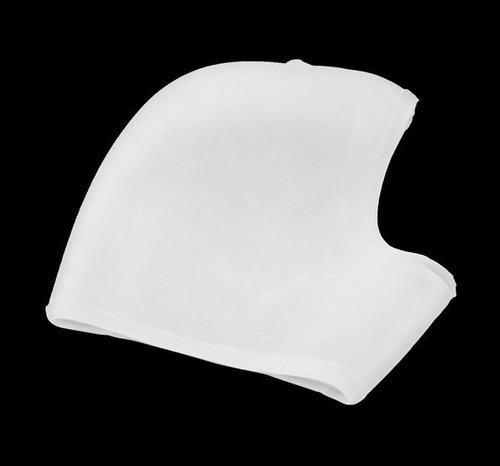 2 Protectores De Talon De Silicon Evita Resequedad Ampollas Color silicon blanco Tamaño de la plantilla adultos