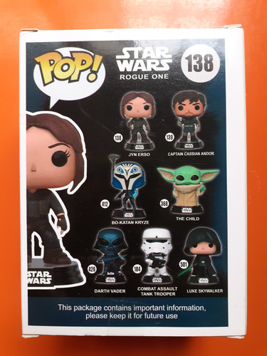 Jyn Erso Star Wars Compatible Funko Pop Nuevo Dom Play (Usado)