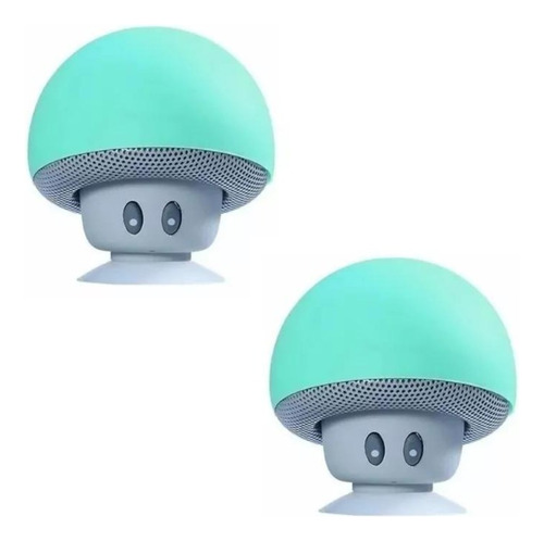 Set De 2 Mini Bocina Hongo Bluetooth Impermeable Recargable