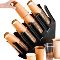 Comprar Portavasos Dispensadores De Vasos Organizador De Tazas Negro