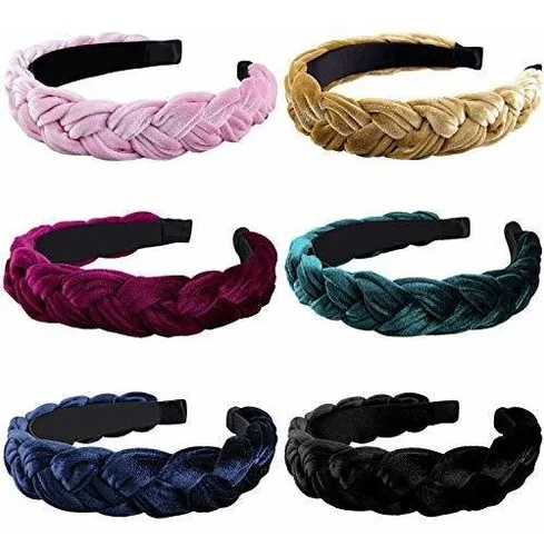 Diademas - Diademas Para Cabello - Siquk - 6 Diademas Trenza