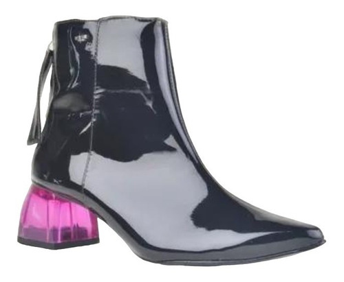 Imagen 3 de 9 de Botitas Botines Botinetas De Mujer De Cuero Delos - Ferraro