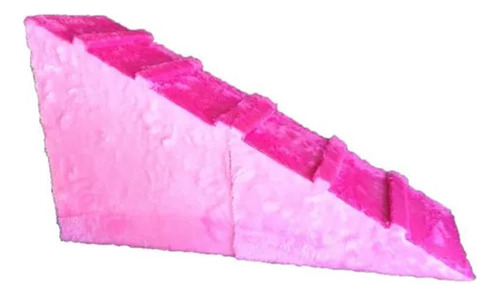 Rampa Para Cães Com 60cm De Altura Rosa Bebê Com Rosa Pink