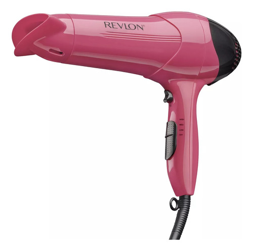 Secadora De Cabello Revlon  Frizz Control 3 Velocidades Rosa