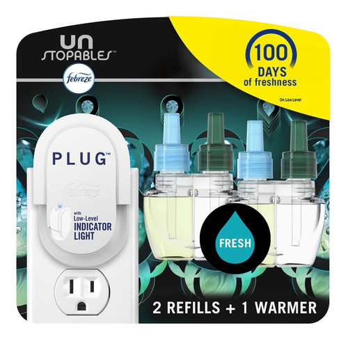 Ambientador Enchufable Febreze Kit Inicio Aceite Perfumado Color Fragancia
