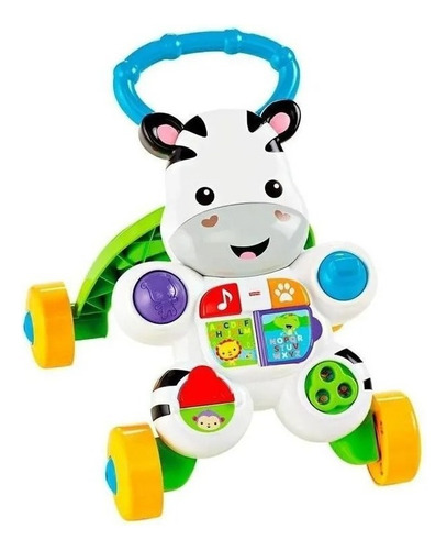 Andador Passo A Passo Fisher-price Learn With Me Zebra Walker Com Som E Com Empurrador Cor Colorido Colorido