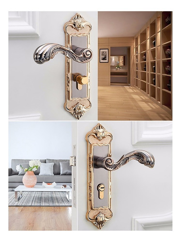 Imagen 5 de 8 de Estilo Europeo Retro Vintage Cerradura De Puerta Interior An