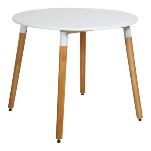 comprar Mesa Eames 90cm Redonda Comedor Bar Madera Diseño Baires4