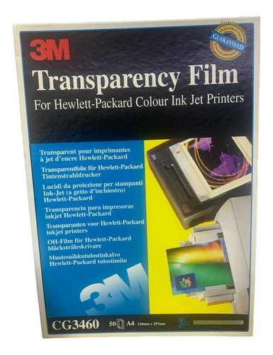Transparencias Impresoras Inkjet-filminas 3m  50 Hjs Cg3460