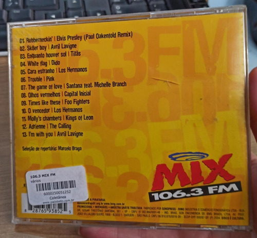 Cd 106.3 Mix Fm Vários (Usado)