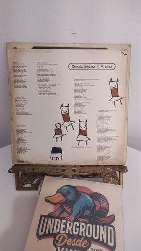 Lp Renato Teixeira 1979 Amora. Capa G+ Lp Vg+ Estandar (Usado)