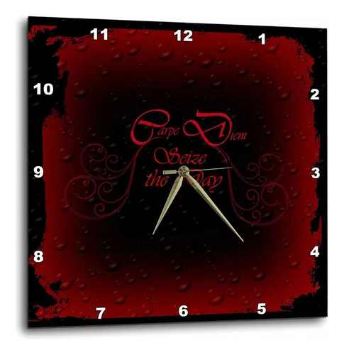 3drose Dpp__3 Un Diseño Gótico Con Carpe Diem Escrito En Una