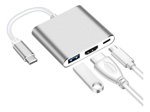 3 En 1 Adaptador Usb C A Hdmi Compatible Con Macbook/iMac