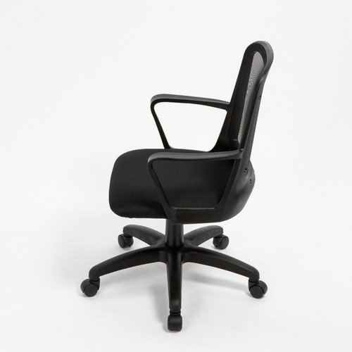 Imagen 5 de 10 de Silla De Escritorio Diseño Fresa Negra Respaldo De Red Rossi