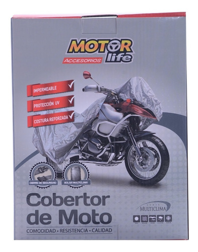 Cubre Moto Impermeable Talla Xl Motorlife /30352