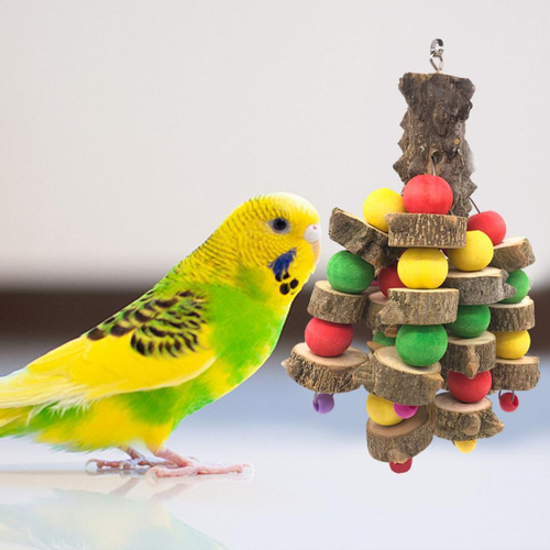 Aves De Madera Cockatiel Conure Soporte De Madera Loro