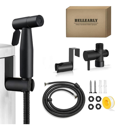 Kit De Bidet Portatil Para Inodoro - Bellearly Negro 