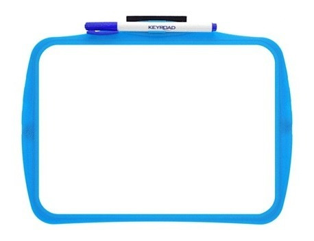 Pizarra De Goma Keyroad Con Borrador Y Marcador 20x27cm