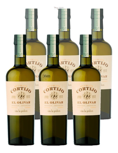 Aceite De Oliva Cortijo Saborizado Limón Las Perdices X6