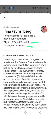 Monoambiente Grande Piso Alto Al Frente C/ Renta 800 Dolares
