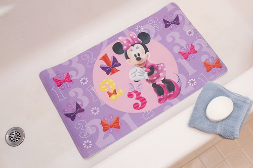Imagen 2 de 6 de Disney Minnie Mouse Baño Deco Antideslizante Alfombra
