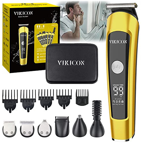 Vikicon Fk-8788t - Recortadora De Barba Todo En Uno Con Babe