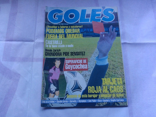 Revista Goles 1769 Poster Goycochea 