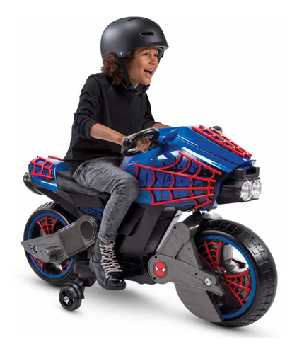 Motocicleta Spiderman 6v Marvel