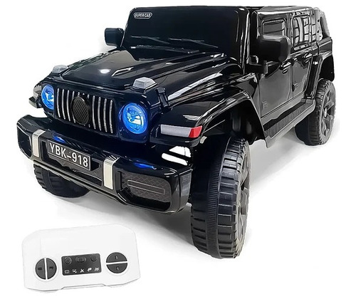 Jeep Eléctrico Infantil Negro Con Control Remoto