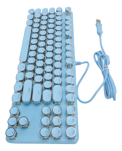 Gorra Redonda Con Teclado Rgb De 87 Teclas Para Juegos, Retr