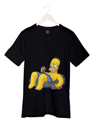 Camiseta De Algodón- Homero Simpson Personalizada