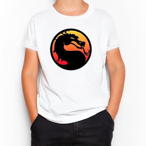 Remera Niño - Niñas - Unisex - Mortal Kombat - Logo - Gamer.