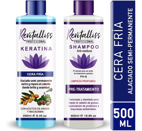 Keratina Brasileña Revitalliss Cera Fría + Shampoo 500ml | Meses sin  intereses