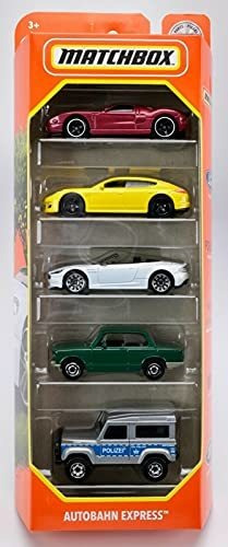 Matchbox Autobahn Express 5 Pack, 1:64 Scale 18lqn