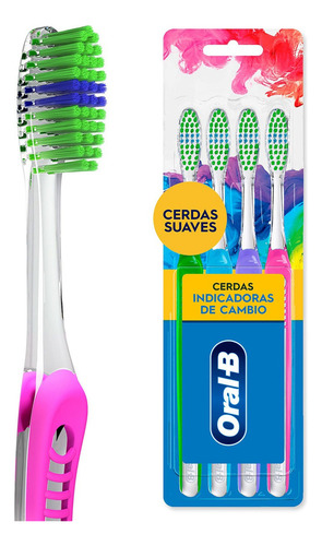 Cepillo De Dientes Oral B Indicator 4 Unidades Azul