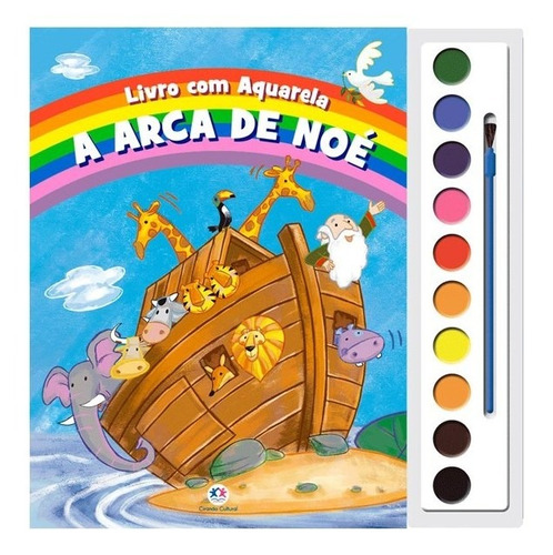 Livro A Arca De Noé - Livro Com Aquarela - Pincel Grátis